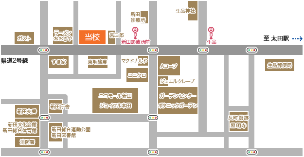 教習所周辺マップ